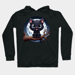 BLACK CAT MOON Hoodie